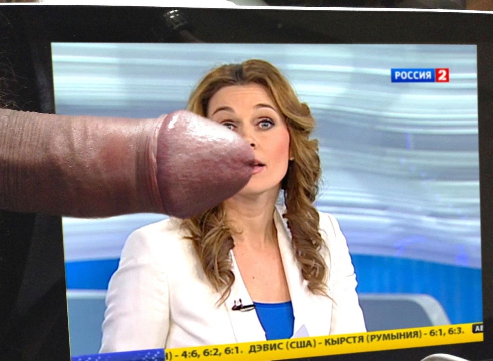 Обкончать телеведущие